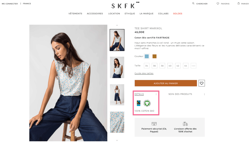 Skfk Marque Ethique T Shirt Coton Bio, marque ethique, marque ethique skfk, skfk, slow fashion skfk, skfk robe, skfk robes, skfk en ligne, skfk soldes, skfk boutique, marque ethique pas cher, marque ethique petits prix