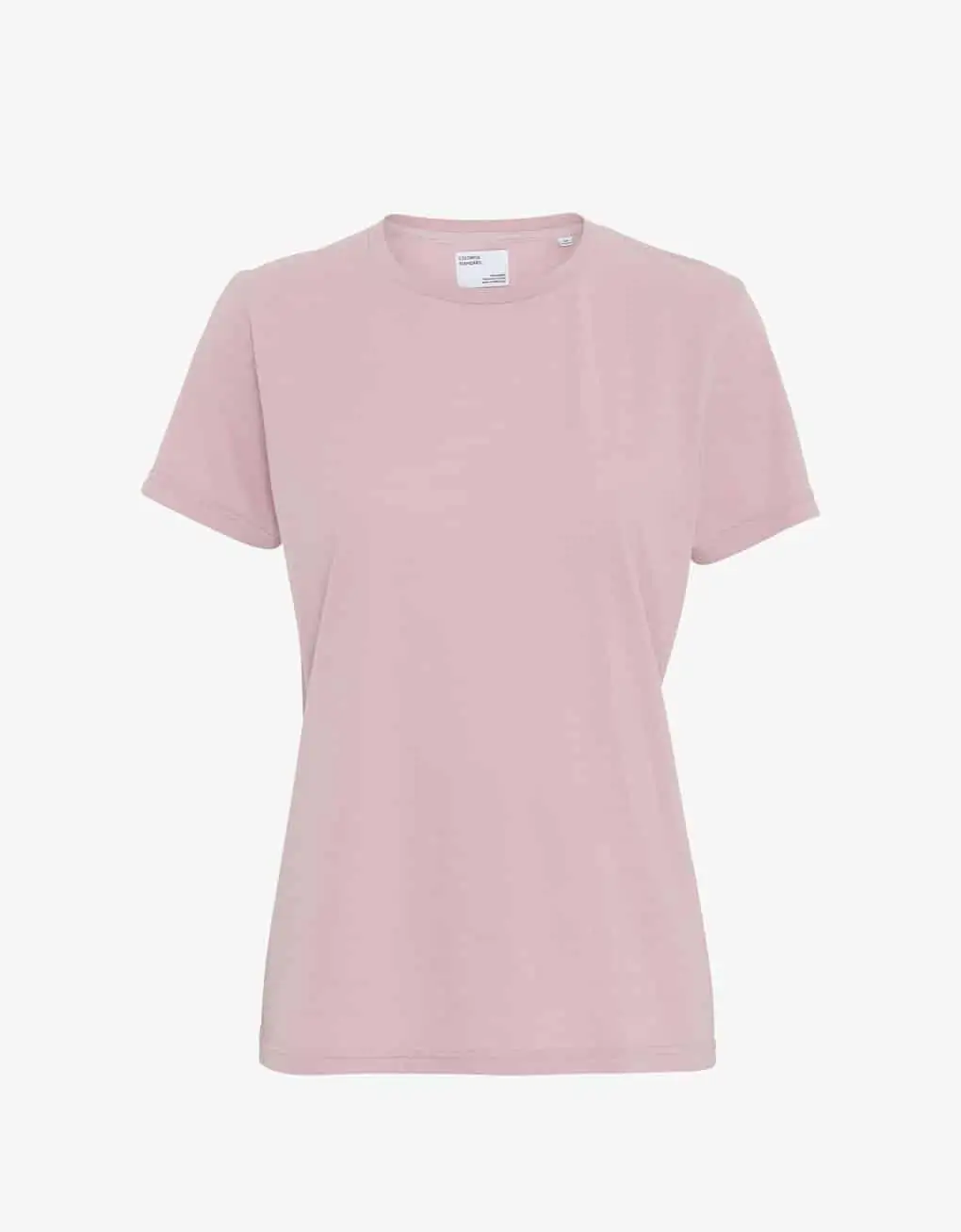 T-shirt éthique en coton bio rose clair Colorful Standard