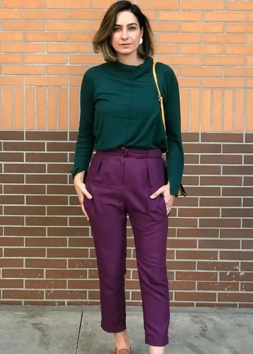 comment porter vert et violet
