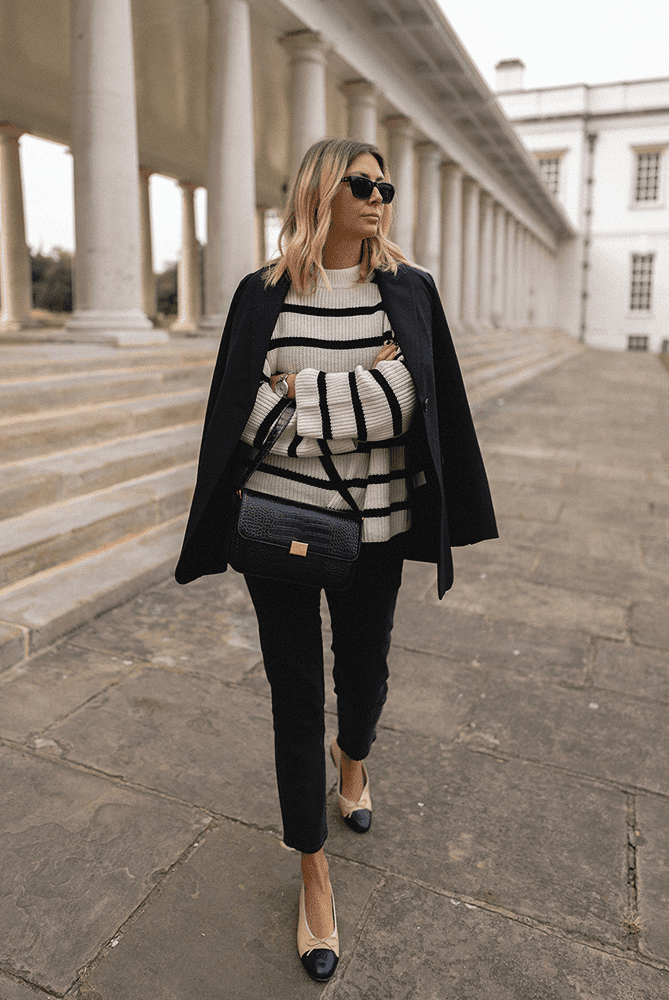 look femme 40 ans moderne jean noir
