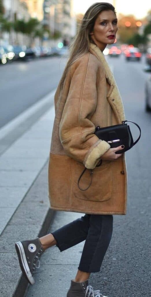 look femme 40 ans moderne manteau